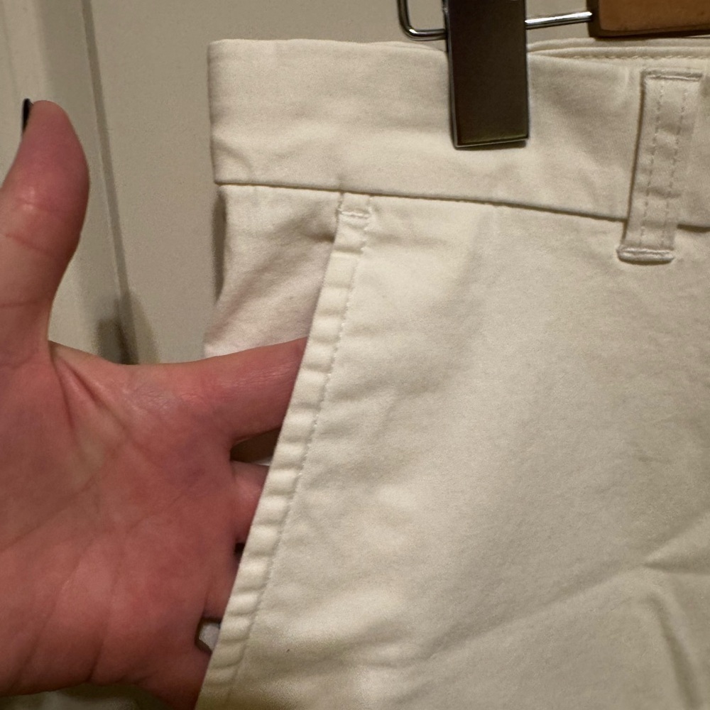 Roundtree & Yorke Casuals White Mens Slacks Pants Front Back Pockets Sz 34x30 - Picture 5 of 13